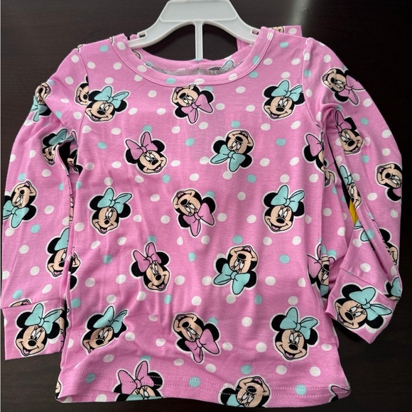 Minnie Mouse Pink Toddler Pajamas Bamboo-like - Picture 3 of 4